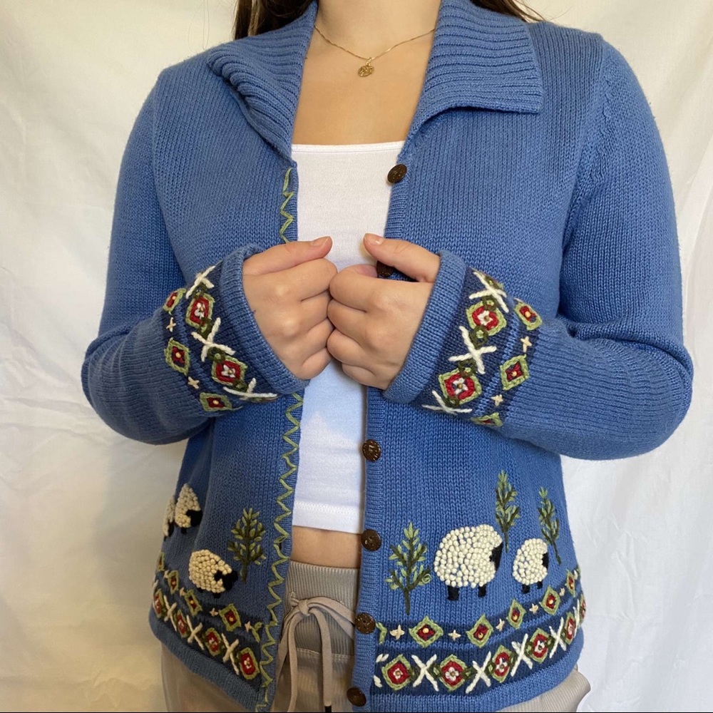 Timberlea Sheep Detailed Cardigan